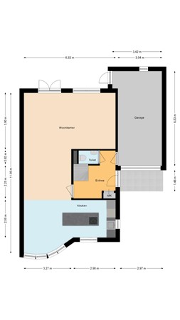 Floorplan - Burg. V. Dobben De Bruijnstraat 38, 2411 AR Bodegraven